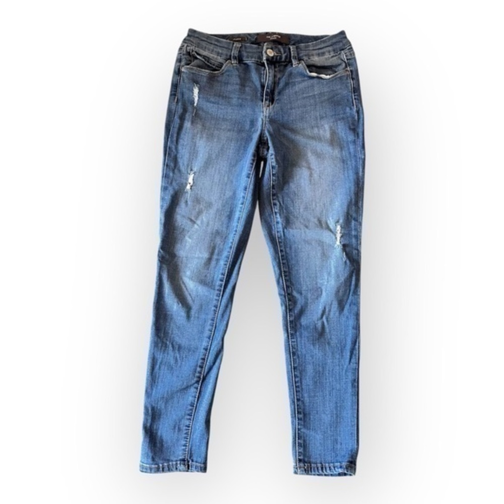 6s short The Limited Denim skinny jeans ripped deconstructed midrise blue y2k